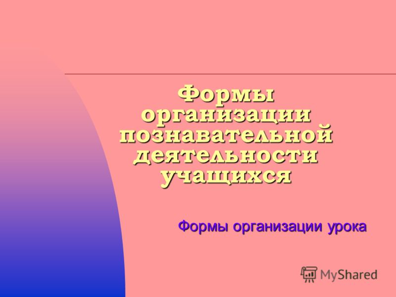 Индивидуальная самостоятельная форма работы Индивидуальная самостоятельная форма работы