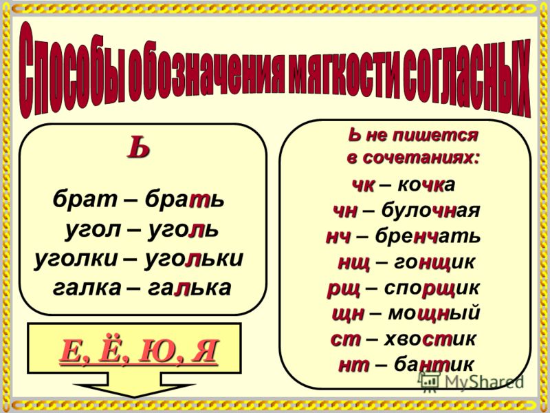 Ь НЕ ПИШЕТСЯ ь не пишется: