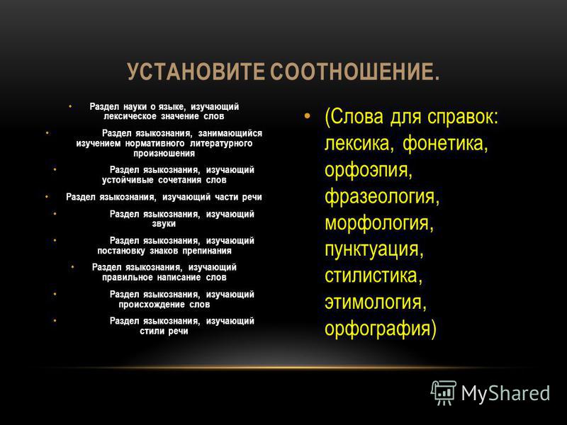 Разделы русского языка картинка - Olphoto.ru