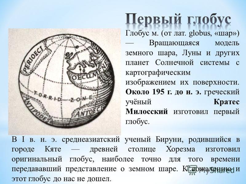 Урок по географии в 6 классе школы viii вида земля-шар глобус