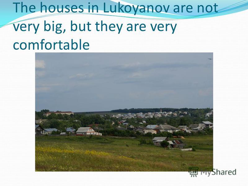 The houses in Lukoyanov are not very big, but they are very comfortable