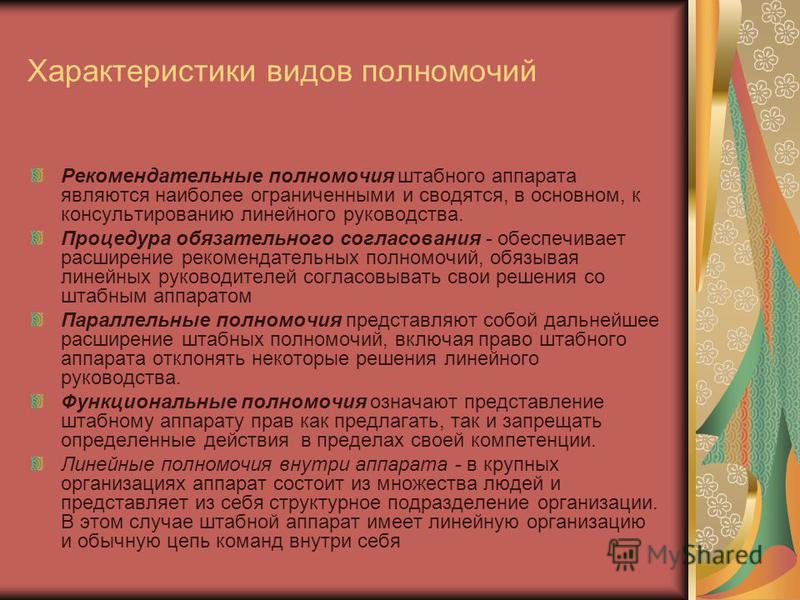 Реферат по теме Полномочия и ответственность, распределение и делегирование полномочий и ответственности в системе менеджмента Реферат по теме Полномочия и ответственность, распределение и делегирование полномочий и ответственности в системе менеджмента