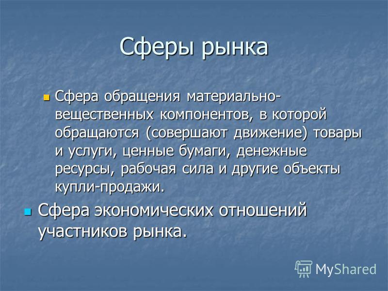Рынки по назначению объектов рыночных отношений Рынки по назначению объектов рыночных отношений