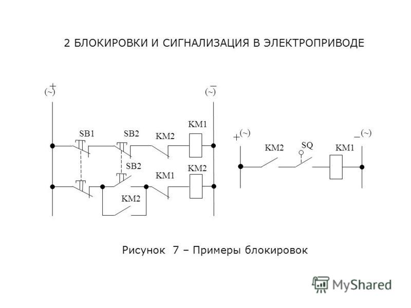 Блокировки в схемах управления