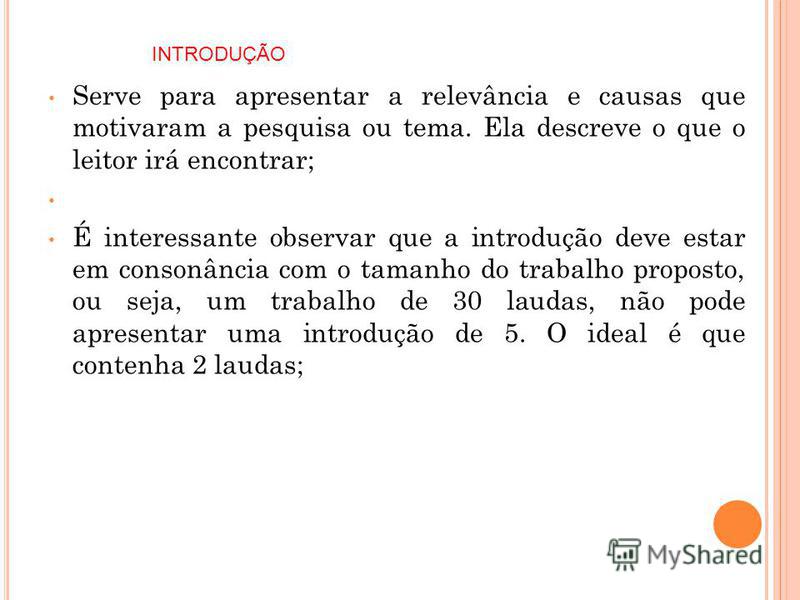 Como se faz uma introdução para um trabalho