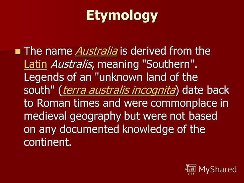 Unraveling The Origins: The Etymology Of "Australia"