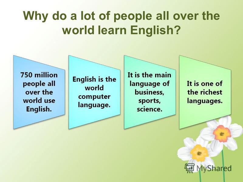 Why do we need to learn English? 