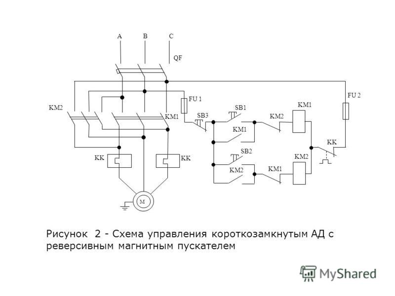 Питание асинхронного двигателя схема Питание асинхронного двигателя схема
