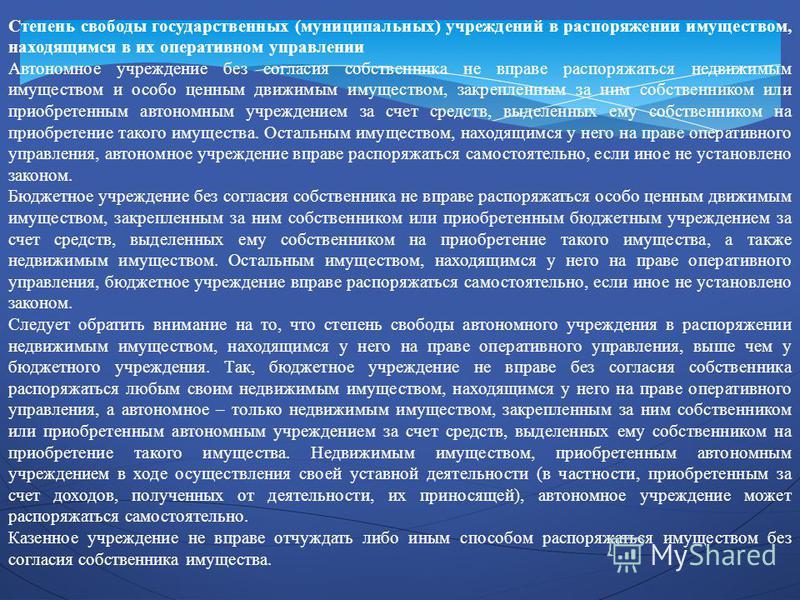 недвижимое имущество на оперативном управлении подозревал