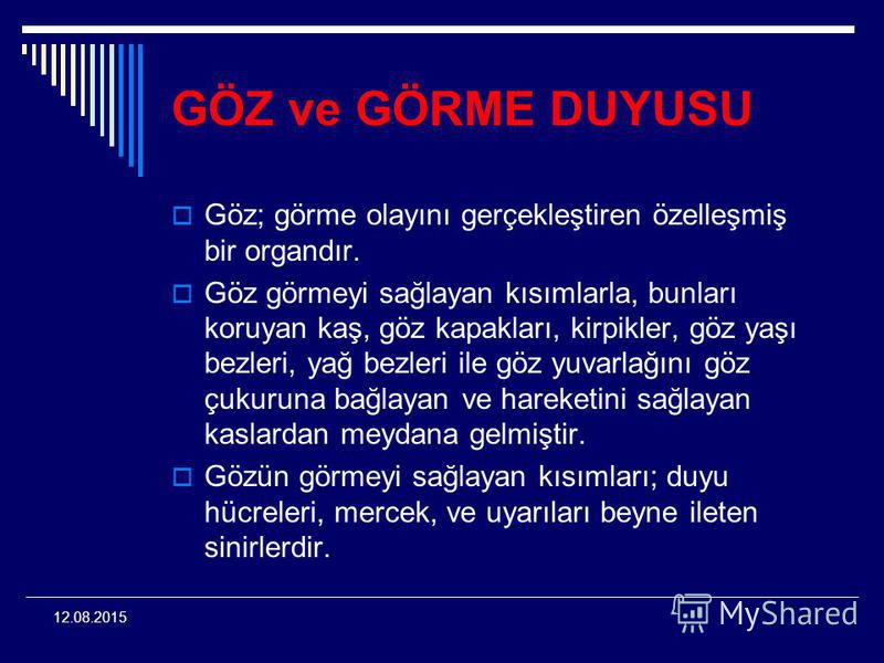 sağ gözde bulanık görme