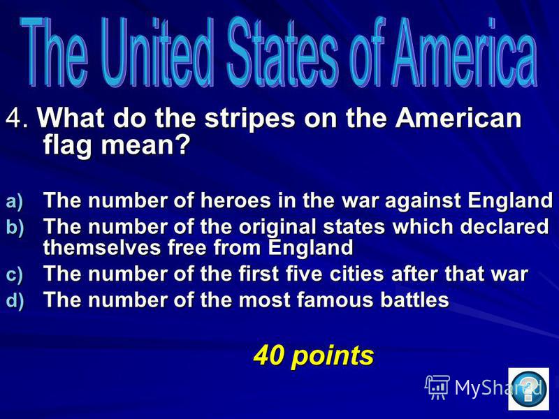 3. What is the biggest city in the USA today? a) New York b) Los Angeles c) Chicago d) Baltimore 40 points 40 points