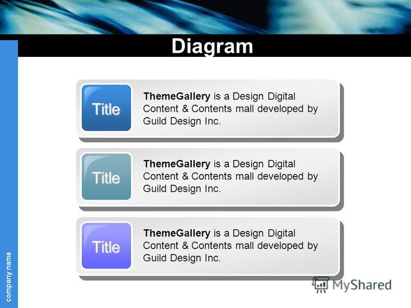 company name Diagram Title ThemeGallery is a Design Digital Content & Contents mall developed by Guild Design Inc. Title Title