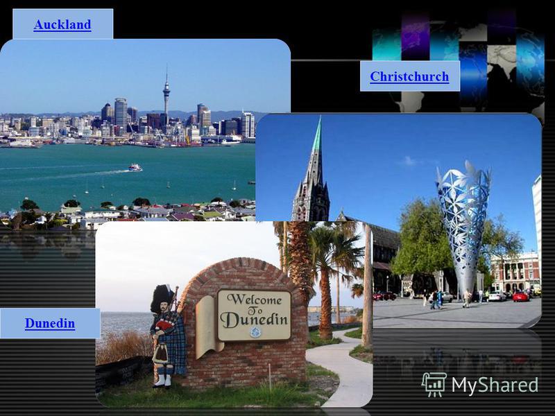 Auckland Christchurch Dunedin