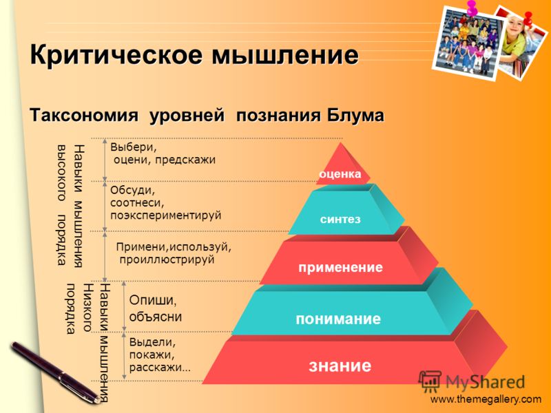 Таксономия Блума Презентация Таксономия Блума Презентация