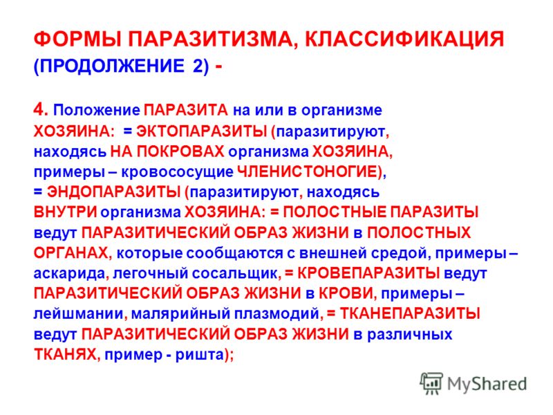роль паразитов в природе и жизни человека роль паразитов в природе и жизни человека