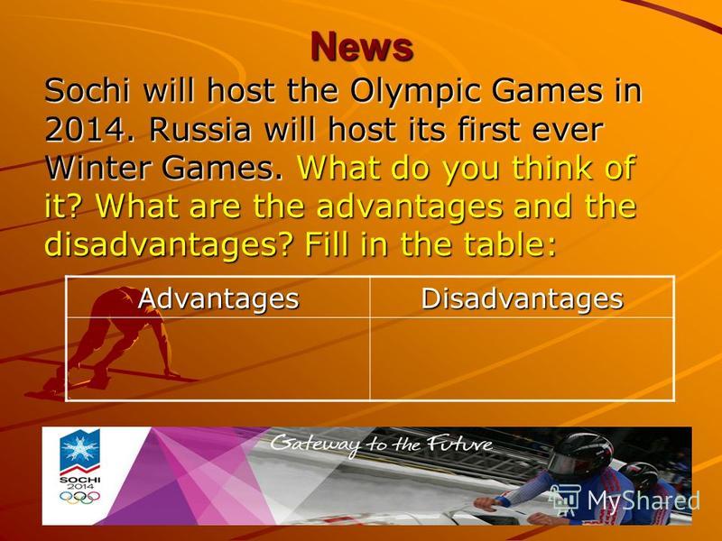 Benefits of hosting olympic games essay