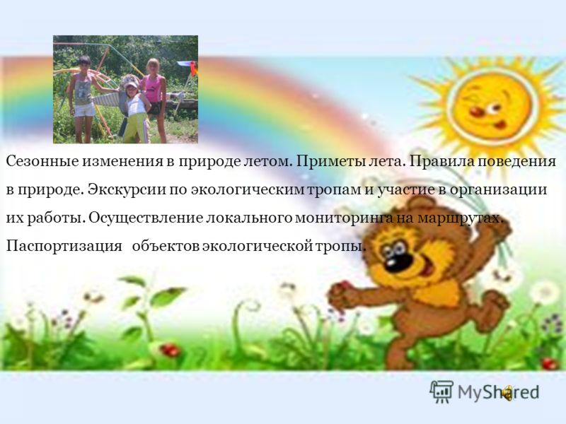 Сезонные изменения в природе летом Сезонные изменения в природе летом