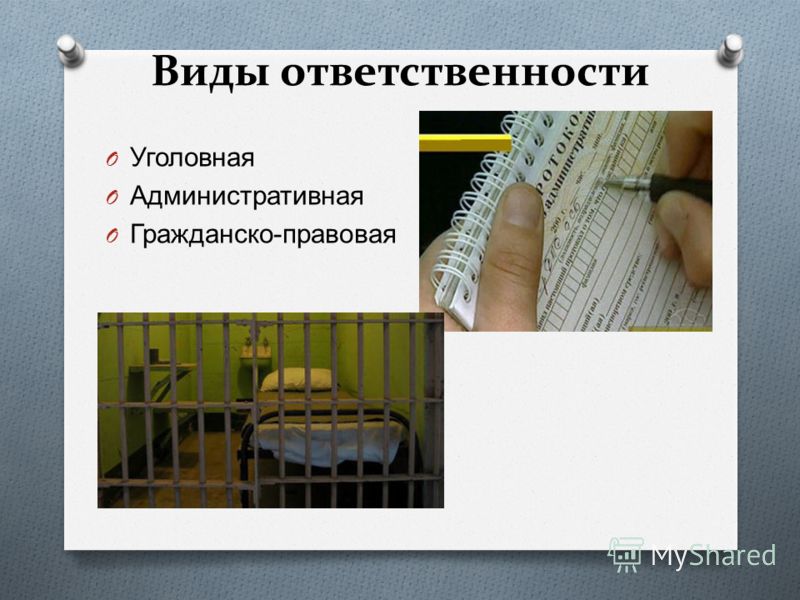 Правовая ответственность молодежи Правовая ответственность молодежи