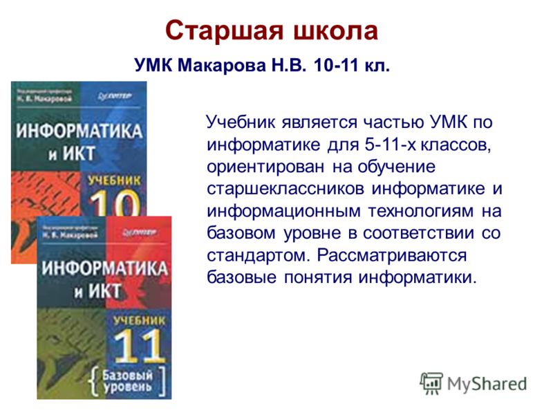 Учебник Информатики И Икт Практикум По Программированию 10-11 Макарова