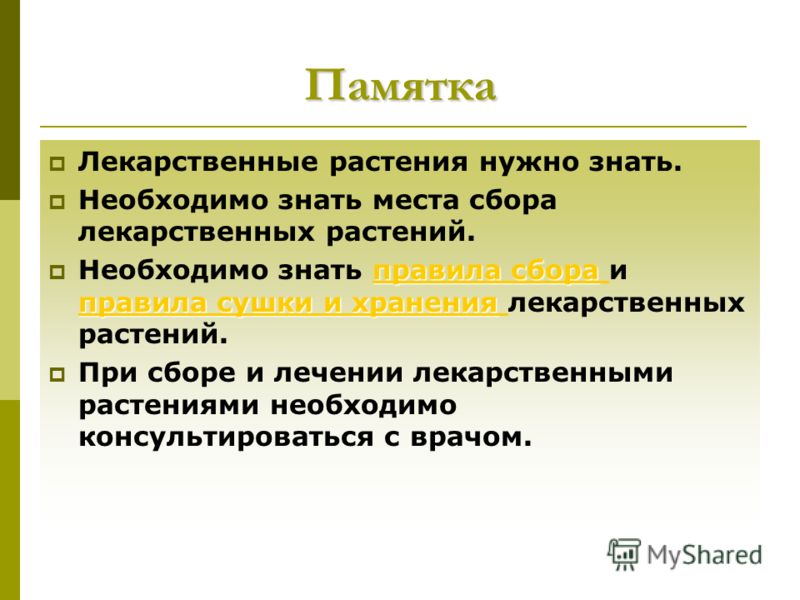 Памятка лекарственные растения нужно Памятка лекарственные растения нужно