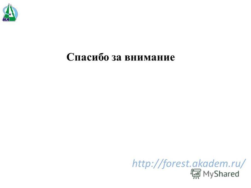 Спасибо за внимание http://forest.akadem.ru/