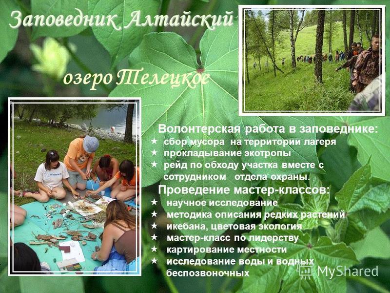 Алтайский заповедник проект 4 класс Презентация на тему: "А В Т О П Р О Б Е Г ДРУЗЕЙ ЗАПОВЕДНЫХ ОСТРОВОВ Посещение О