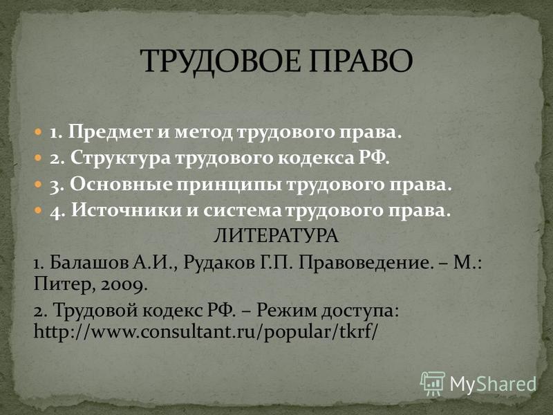 Реферат: Понятие трудового права. Нормы права, находящиеся в сфере пересечения трудового и уголовного пра 2