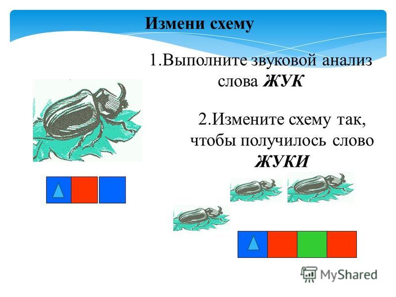 Знакомство Со Звуковой Схемой Слова