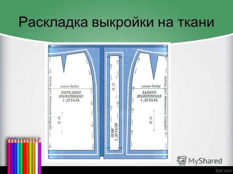 Раскладка ткани для выкройки Раскладка ткани для выкройки
