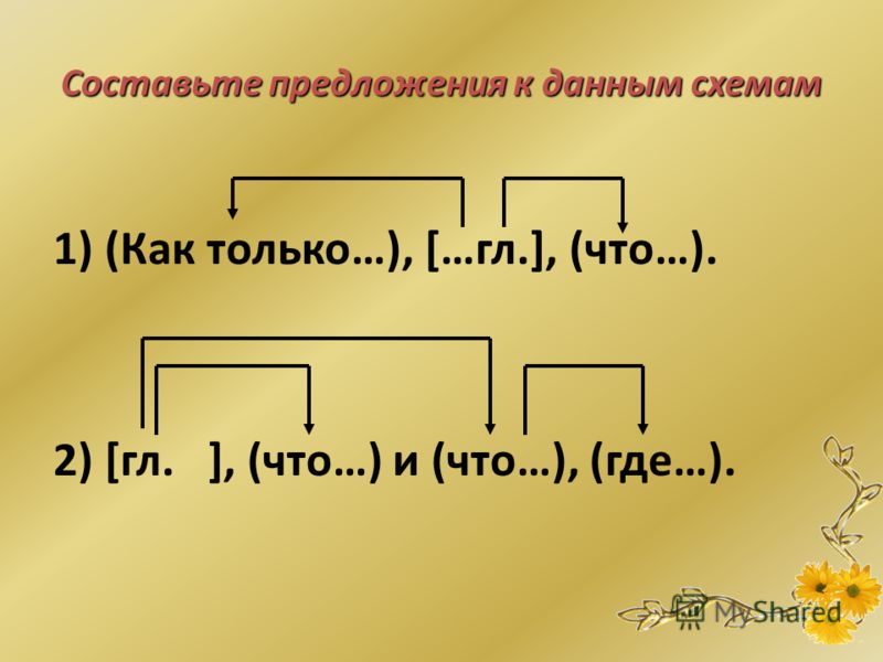 Составьте и запишите предложения по данным схемам фото 618