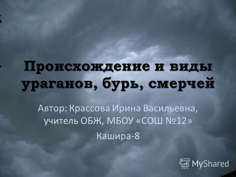 Происхождение и классификация ураганов презентации по обж