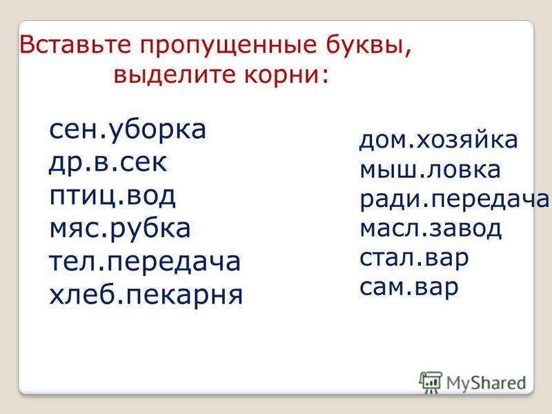 Задания по русскому языку 3 класс вставьте пропущенную букву