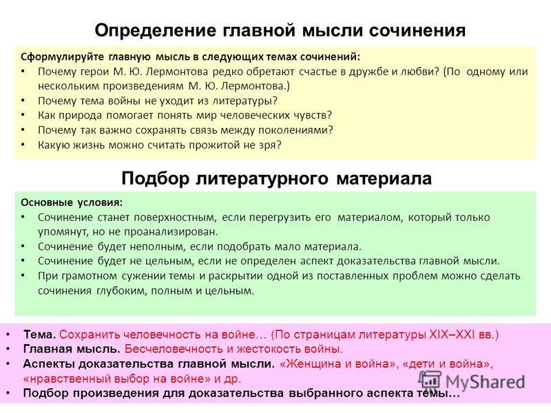 Образец сочинения итогового сочинения