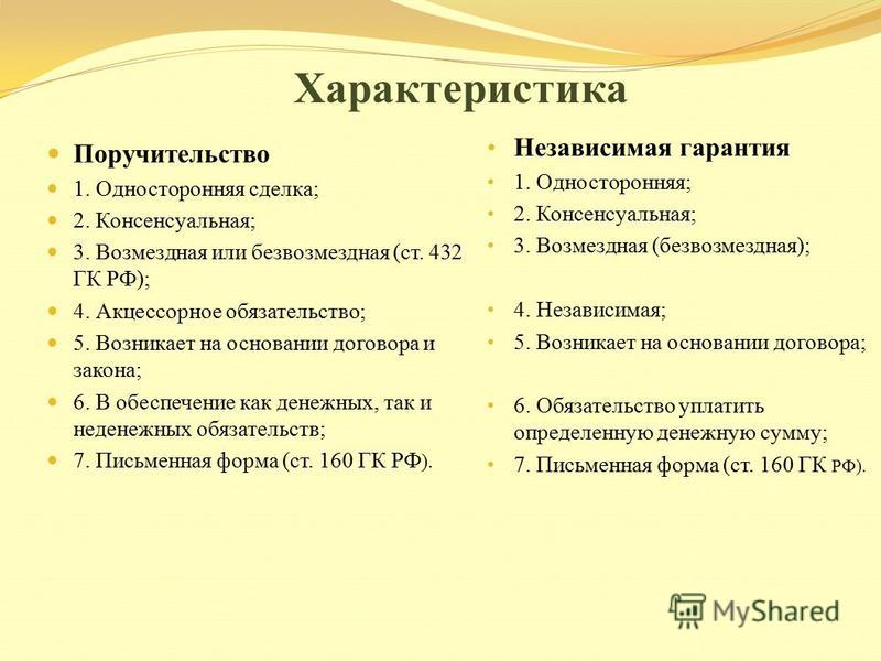 Реферат: Банковская гарантия и удержание как способы обеспечения исполнения обязательств