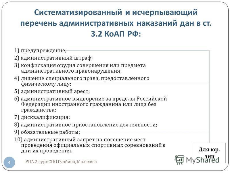 Понятие административной ответственности виды административных наказаний - Teleg