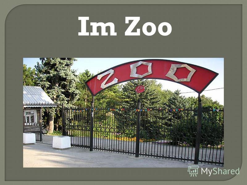 Презентация на тему: "Im Zoo die Zebra der Fuchs der Affe de