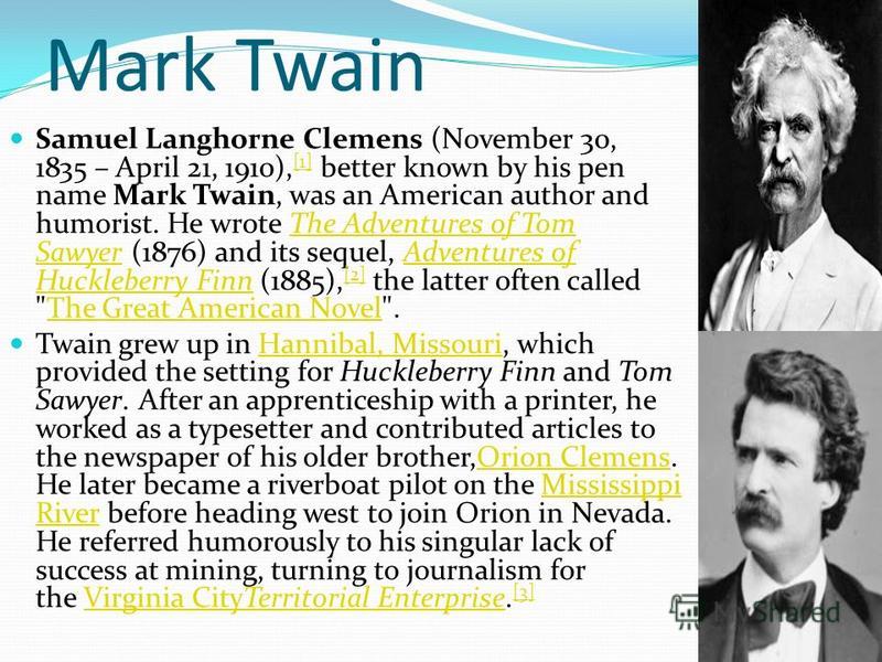 mark twain a e biography essay Mark twain biography essays: over 180,000 mark twain biography essays, mark twain biography term papers, mark twain biography research paper, book reports 184 990 essays, term and research papers available for unlimited access. mark twain a e biography essay Mark twain biography essays: over 180,000 mark twain biography essays, mark twain biography term papers, mark twain biography research paper, book reports 184 990 essays, term and research papers available for unlimited access.