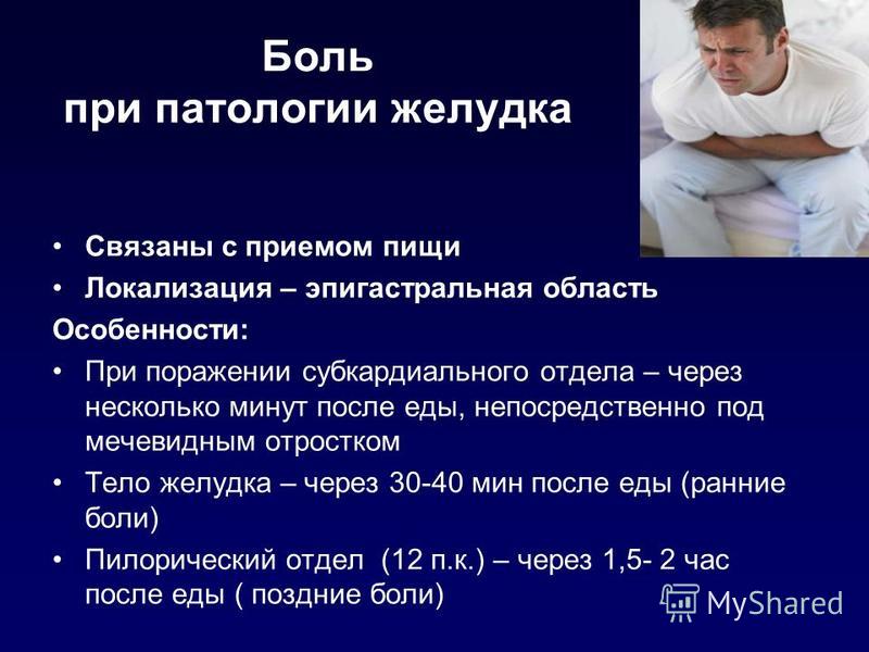 Боли в желудке с чем это связано