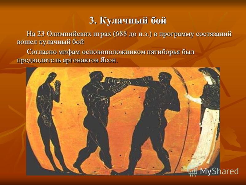 Олимпийские игры в древней Греции кулачнебои