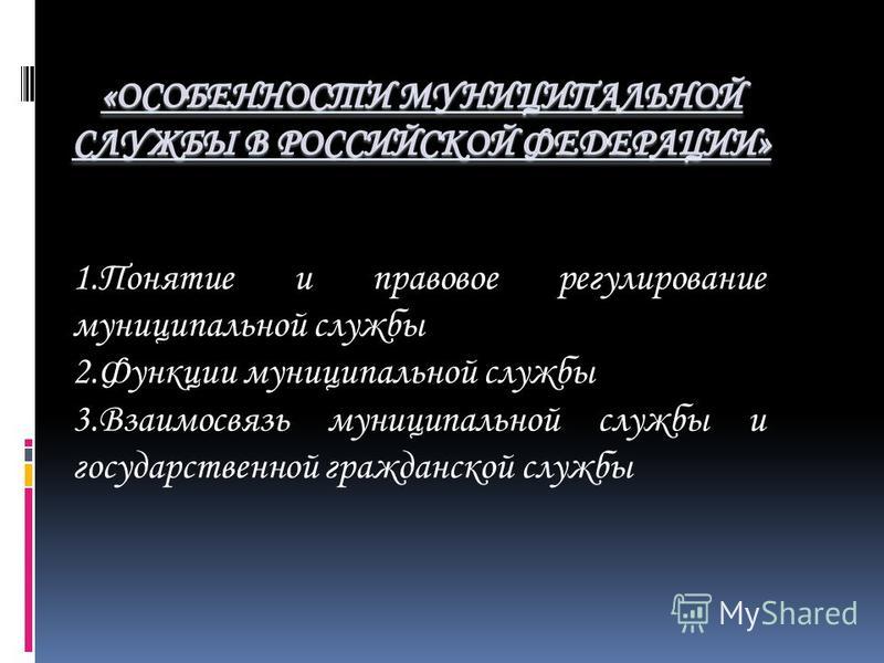 Принципы Муниципальной Службы Реферат Принципы Муниципальной Службы Реферат