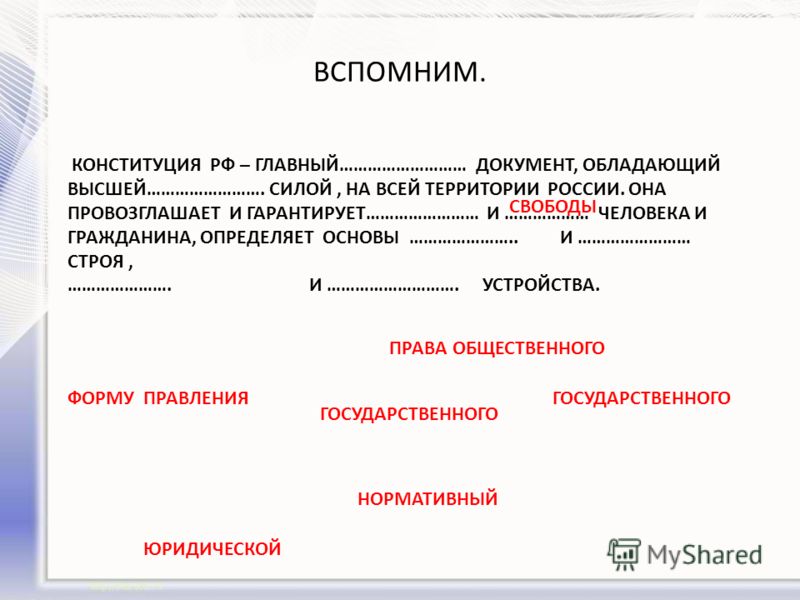 Понятия и термины 1 права и свободы Понятия и термины 1 права и свободы