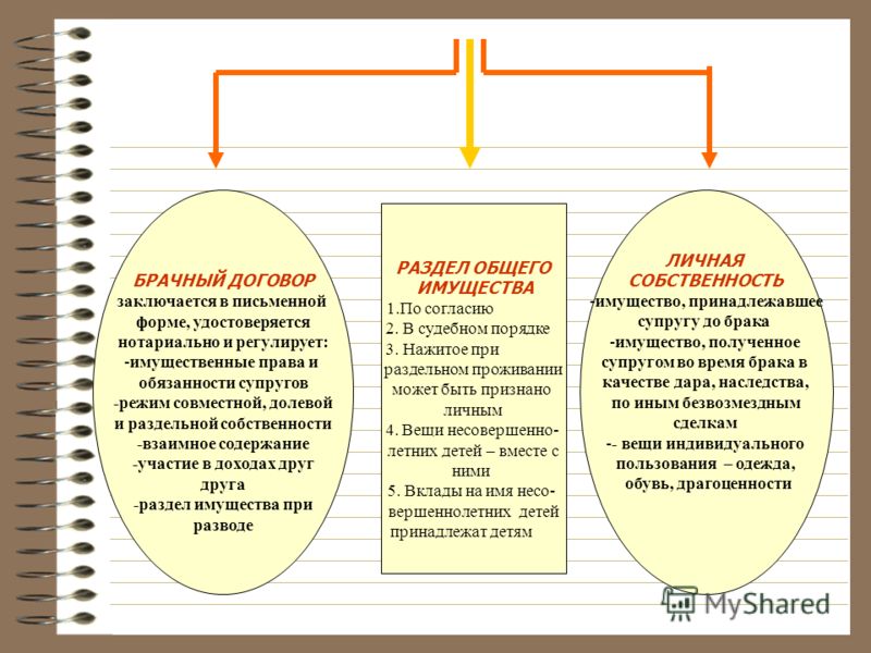 формы брачный договор