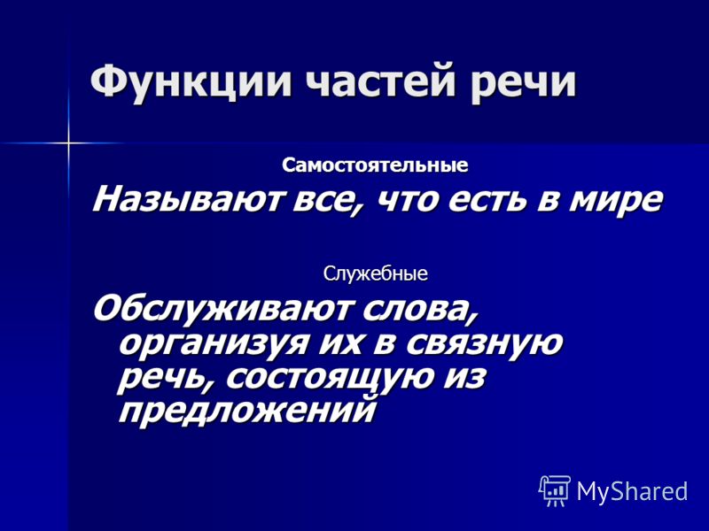 Чем отличаются служебные части от самостоятельных Чем отличаются служебные части от самостоятельных