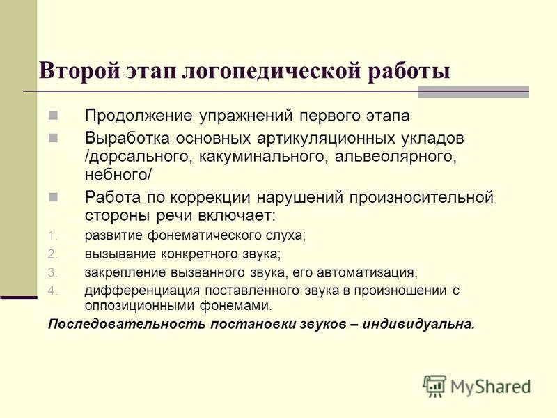 Логопедическая работа по коррекции произносительной стороны речи Логопедическая работа по коррекции произносительной стороны речи
