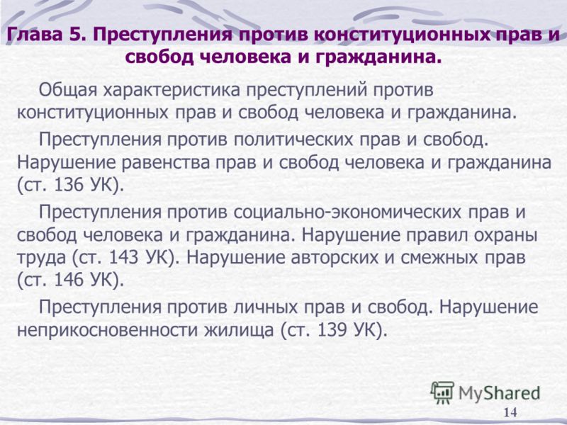 Характеристика преступлений против конституционных прав и свобод человека и гражданина Китай. Государственное устройство. Правовая система. Гражданское право