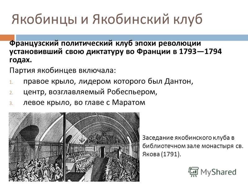Почему произошел раскол среди якобинцев Почему произошел раскол среди якобинцев