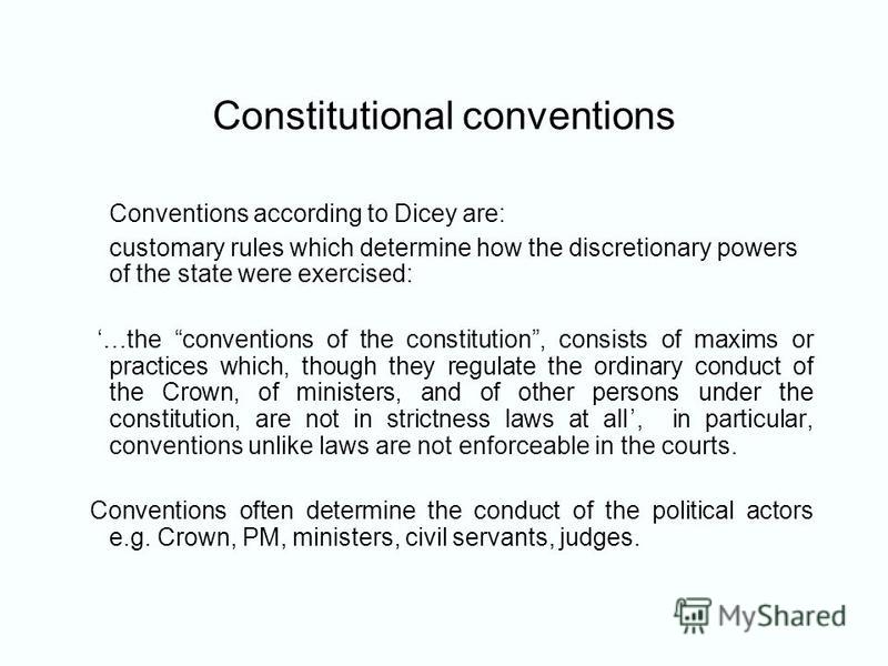 constitutional conventions essay Below is an essay on constitutional conventions from anti essays, your source for research papers, essays, and term paper examples this paper discusses conventions of the constitution, their legal authority, their effect (or lack thereof) in practicality and in judicial decision-making. constitutional conventions essay Below is an essay on constitutional conventions from anti essays, your source for research papers, essays, and term paper examples this paper discusses conventions of the constitution, their legal authority, their effect (or lack thereof) in practicality and in judicial decision-making.