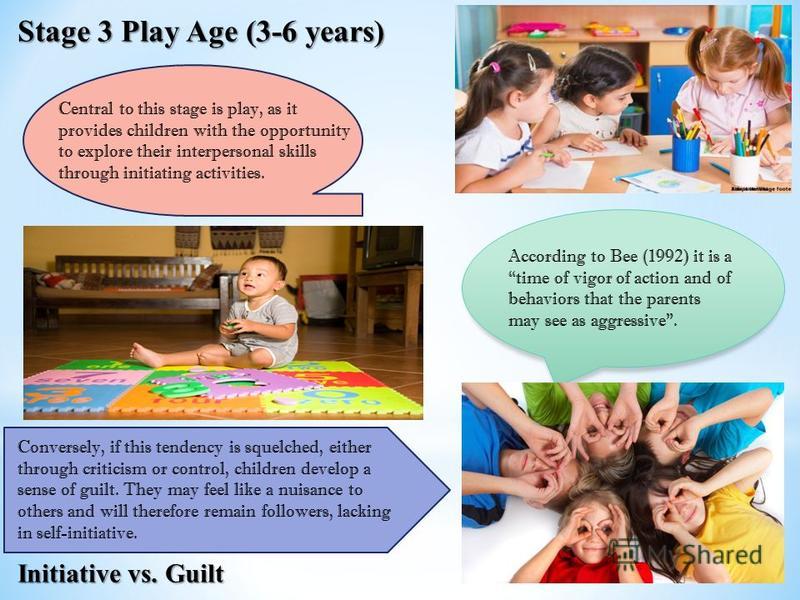 Презентация на тему: " Stage 3 Play Age (3-6 years) Initiative vs. Gui...
