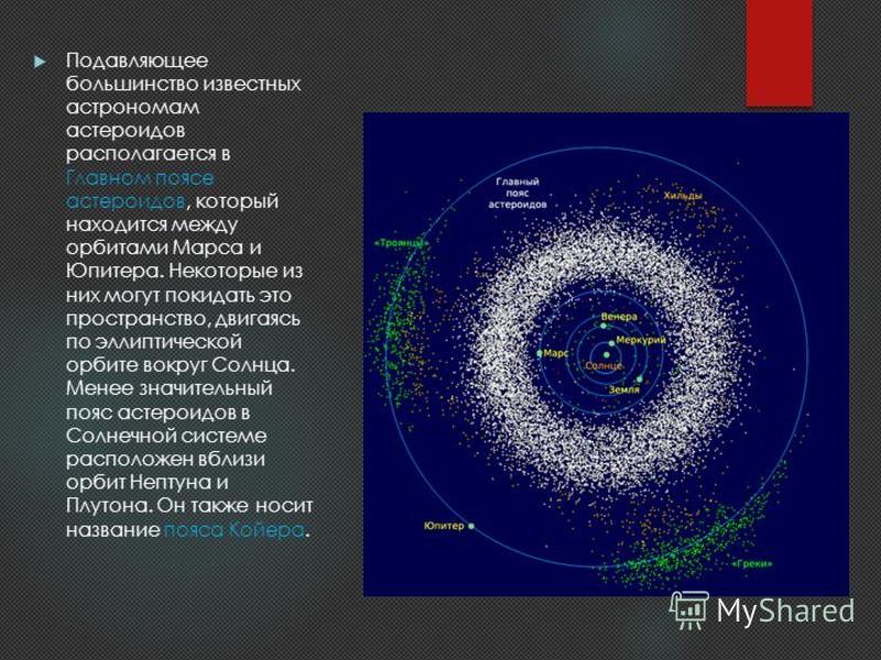 Где находятся астероиды