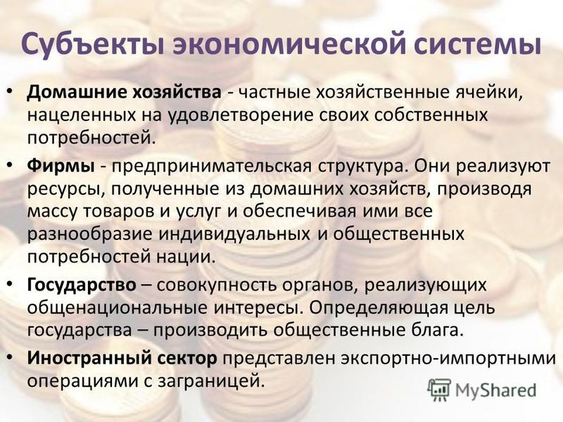 Примеры осуществления семейными домохозяйствами экономических функций